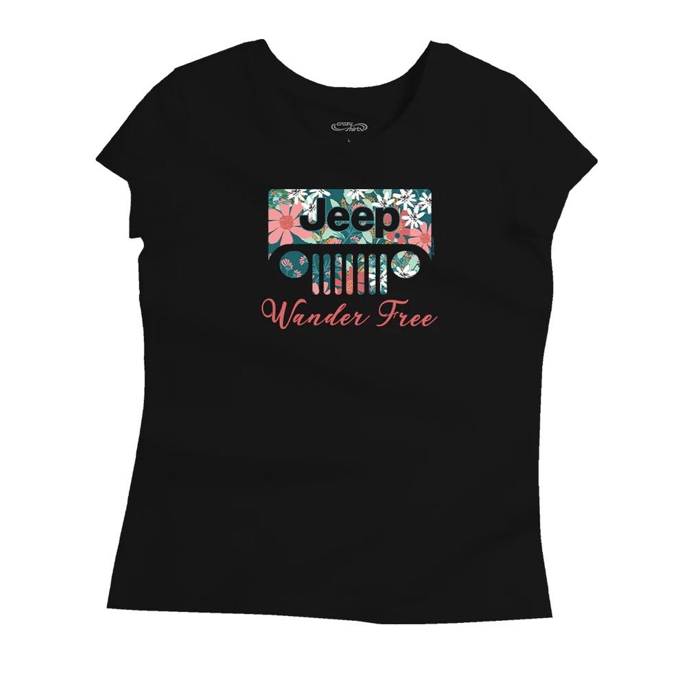 Crazy Shirts Jeep Wander Free Black Tee XXL